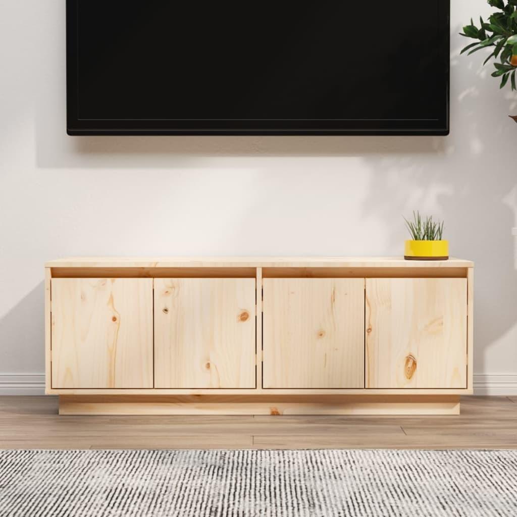 Tv-bord 110x34x40 cm massivt fyrretræ