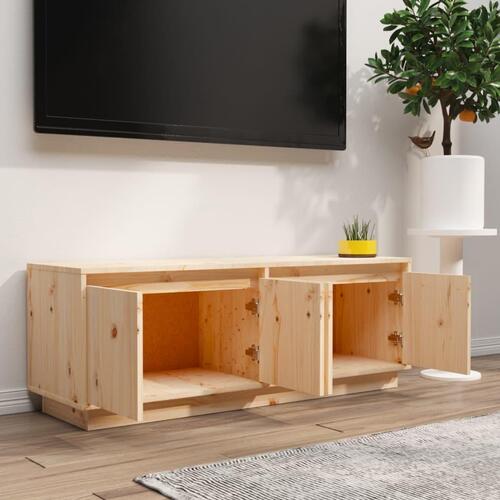 Tv-bord 110x34x40 cm massivt fyrretræ