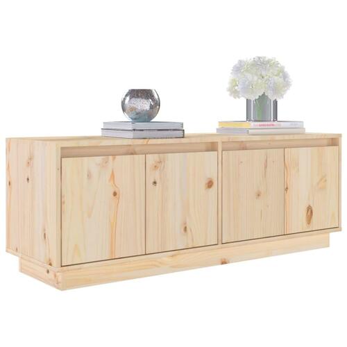 Tv-bord 110x34x40 cm massivt fyrretræ