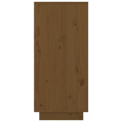 Skænk 110x34x75 cm massivt fyrretræ gyldenbrun