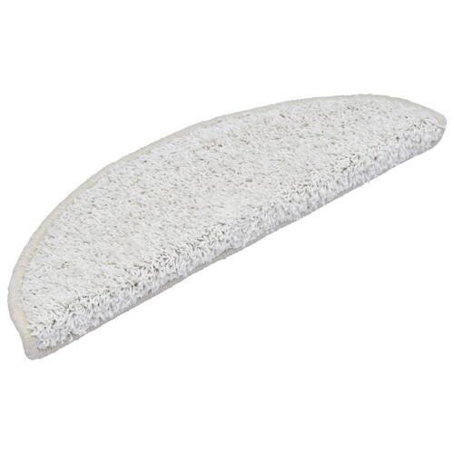 Trappemåtter 10 stk. 56x17x3 cm hvid