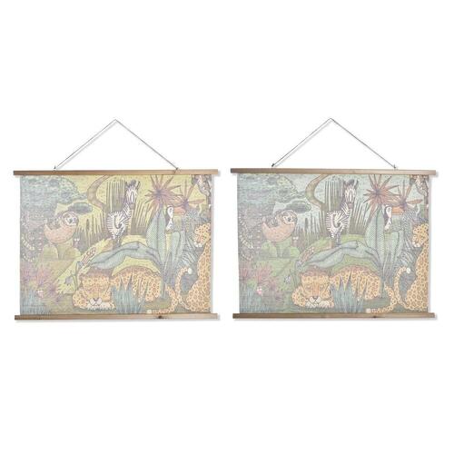 Maleri Børns dyr 100 x 2 x 75 cm (2 enheder)