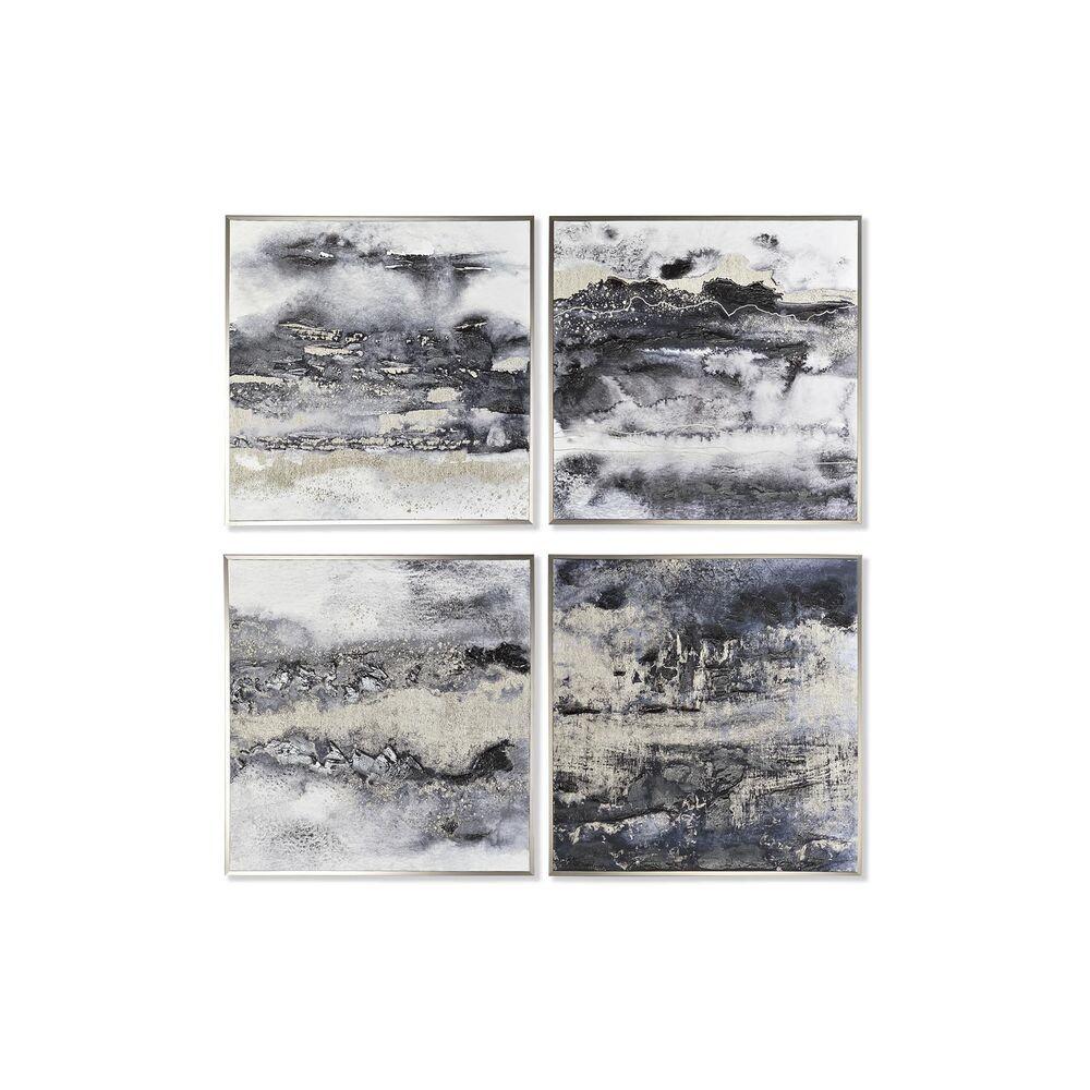 Maleri 79 x 2,5 x 79 cm Abstrakt Moderne (4 Dele)
