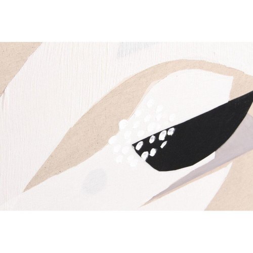 Lærredsmaleri - håndmalet abstrakt, fyrretræ/ lærred, 75,5 × 100 cm