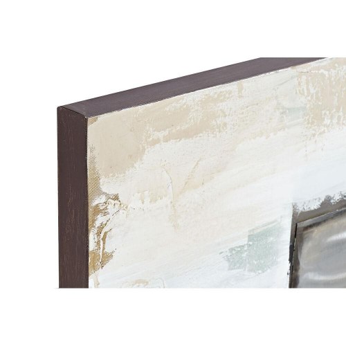 Abstrakt lærredsmaleri - fyrretræ, 150 × 3 × 60 cm