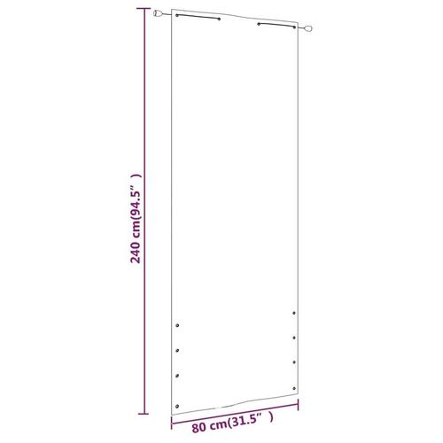 Altanafskærmning 80x240 cm oxfordstof blå