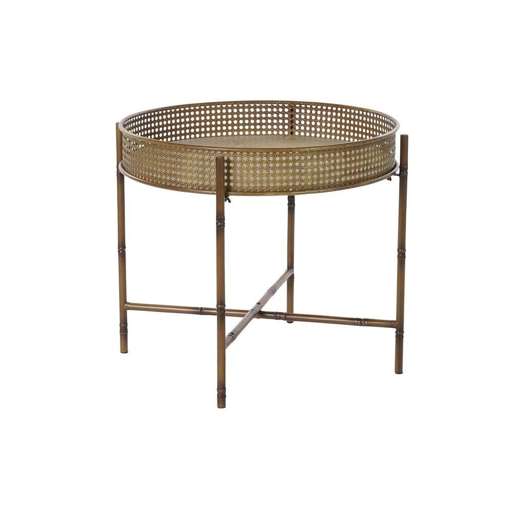 Sofabord 59 X 59 X 50 Cm Natur Metal