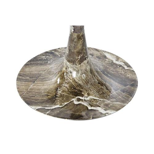 Sofabord Brun Aluminium Marmor (51 x 51 x 51 cm)