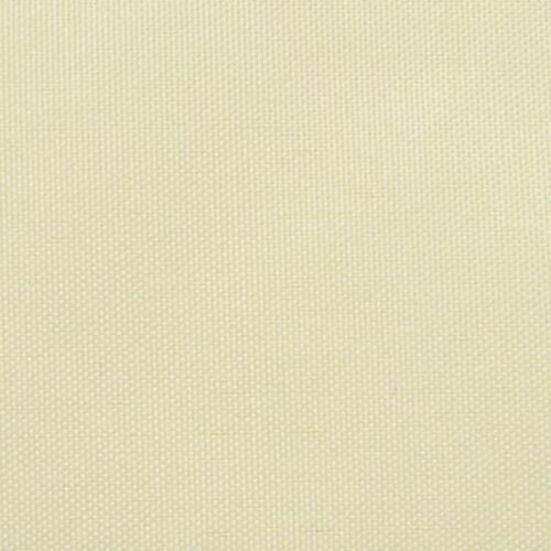 Solsejl Oxfordstof firkantet 3,6 x 3,6 m cremefarvet