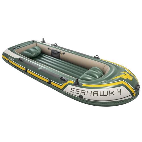 Intex oppusteligt bådsæt Seahawk 4 med trollingmotor og beslag