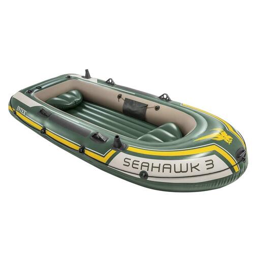 Intex oppusteligt bådsæt Seahawk 3 med trollingmotor og beslag