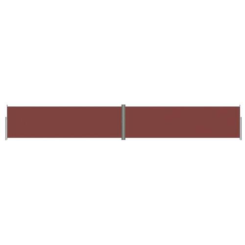 Sammenrullelig sidemarkise 180x1200 cm brun