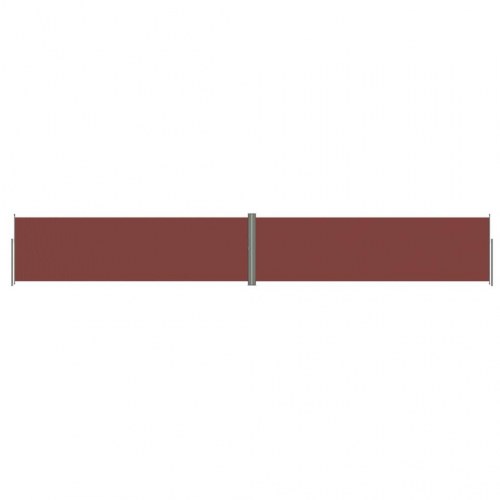 Sammenrullelig sidemarkise 180 × 1.200 cm - brun