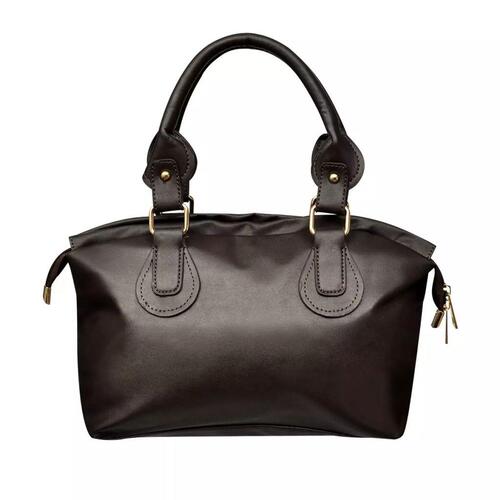 Mørkebrun håndtaske