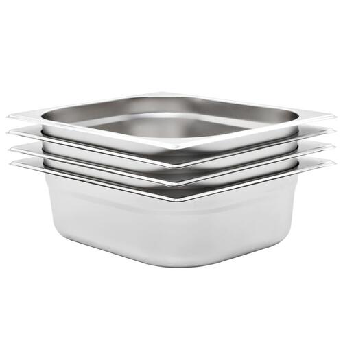 Gastronorm beholder 4 stk. GN 1/2 100 mm rustfrit stål