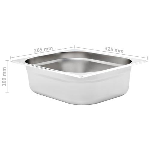 Gastronorm beholder 4 stk. GN 1/2 100 mm rustfrit stål