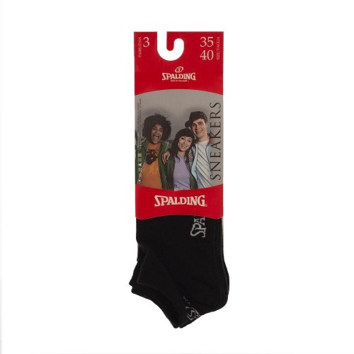 Spalding sportsstrømper sneakers - sort (35-40)