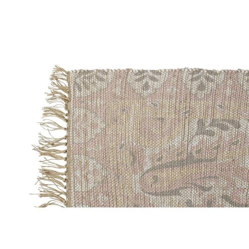 Tæppe 200 × 290 cm - Araber design, rød/grøn, polyester/jute (2 stk.)