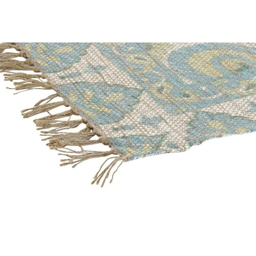 Tæppe 200 × 290 cm - Araber design, rød/grøn, polyester/jute (2 stk.)