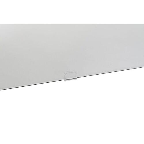 Skrivebord Krystal Grå Gennemsigtig MDF Hærdet glas (120 x 50 x 76 cm)