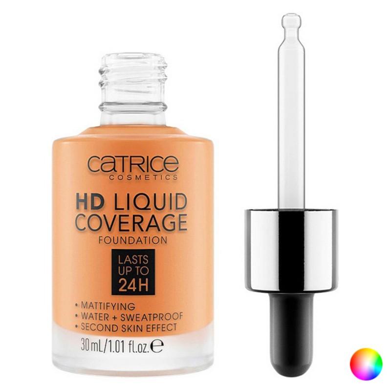Flydende Makeup Foundation Liquid Coverage Foundation Catrice 046 Camel Bei