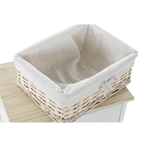 Kommode Natur Hvid flet Paulonia træ (40 x 29 x 42,5 cm)