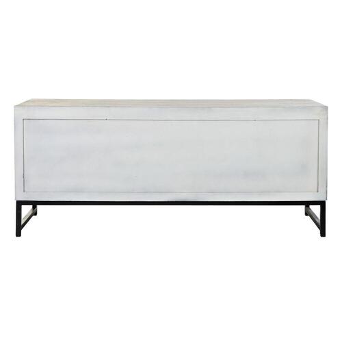 møbler Metal Mangotræ (130 x 40 x 55 cm)