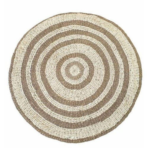 Rundt tæppe - Beige/Brun 150 cm