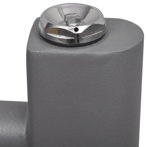 Håndklæderadiator 500x764 mm centralvarme lige grå