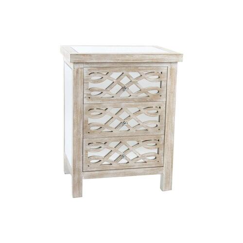 Kommode Træ Spejl Romantisk 56 x 38 x 75 cm