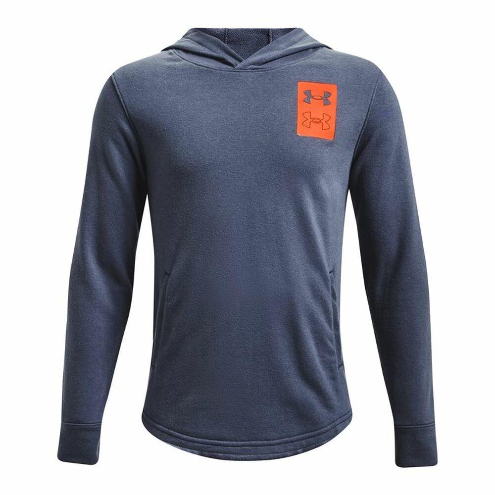 Sweatee Shirt Til Børn Under Armour Rival Terry Blå