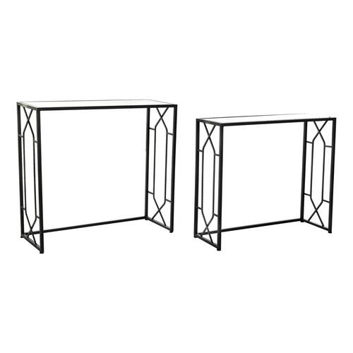 Konsol Sort Metal Krystal 82 x 32 x 76 cm