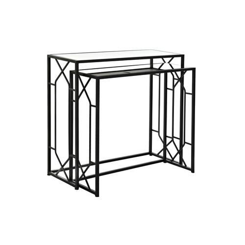 Konsol Sort Metal Krystal 82 x 32 x 76 cm