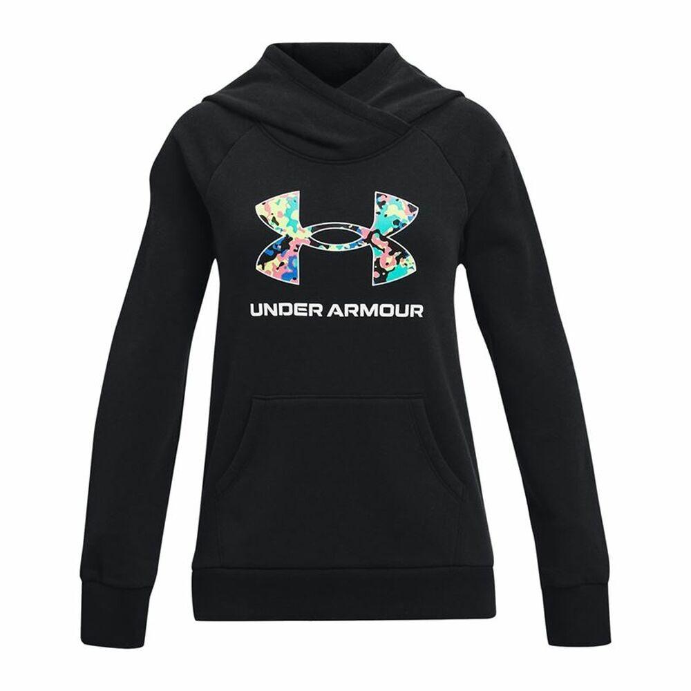 Sweatee Shirt Med Hætte Til Piger Under Armour Rival Sort