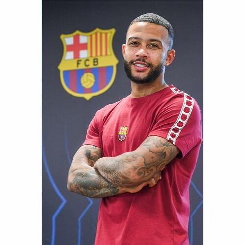 Kortærmet fodboldtrøje til mænd F.C. Barcelona Brun XL