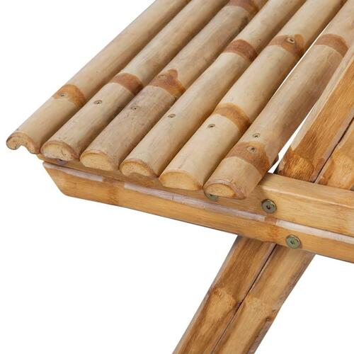 Picnicbord bambus 120 x 120 x 78 cm