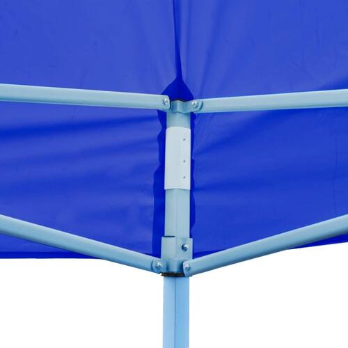 Foldbart pop-up-festtelt 3 x 6 m blå