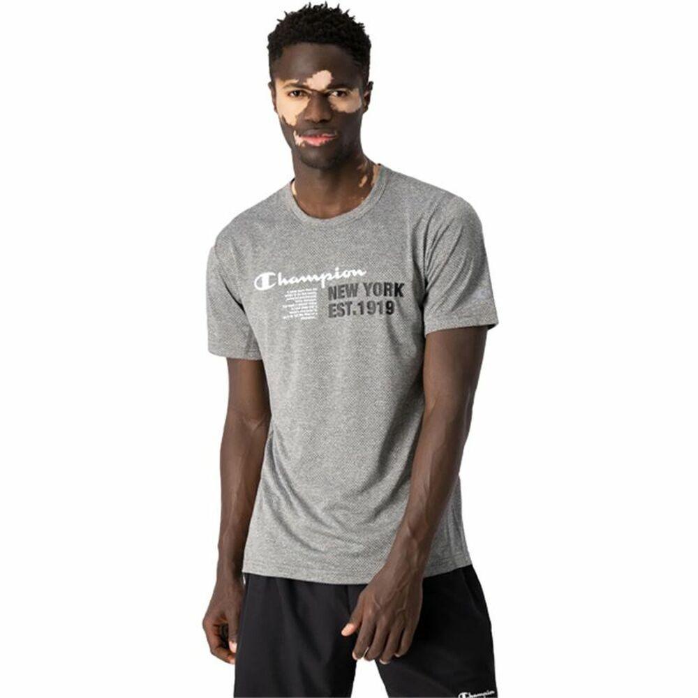 Champion herre T-shirt crewneck, mørkegrå - S