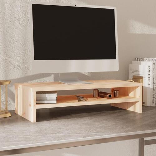 Skærmholder 50x24x13 cm massivt fyrretræ