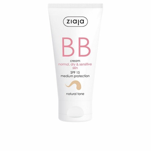BB cream Ziaja - Natural tone, SPF 15, 50 ml