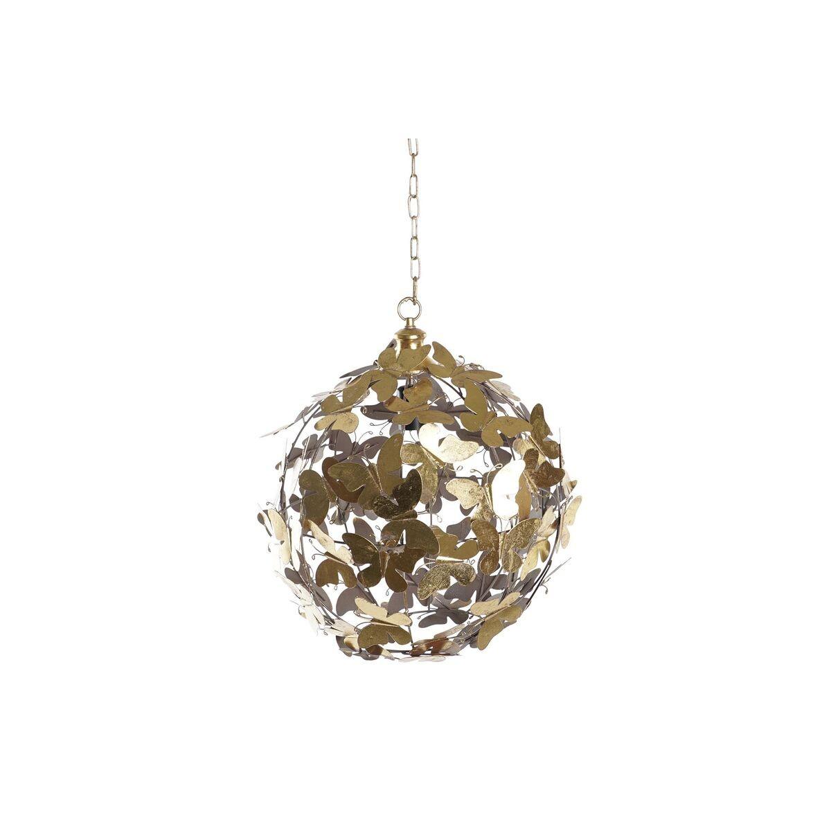 Loftslampe Guld Gylden Metal 50 W 42 X 42 X 49 Cm