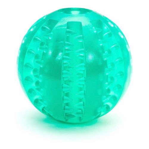 Gloria hundelegetøj - tandpleje bold i TPR, 6 cm (mix farver)
