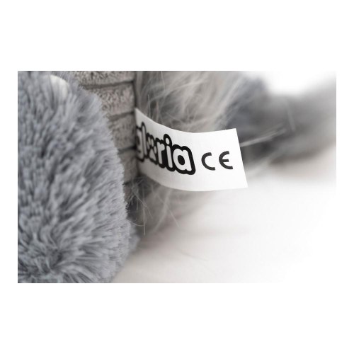 Hundelegetøj plysbamse Gloria - grå monster, med lyd, 20 × 35 cm