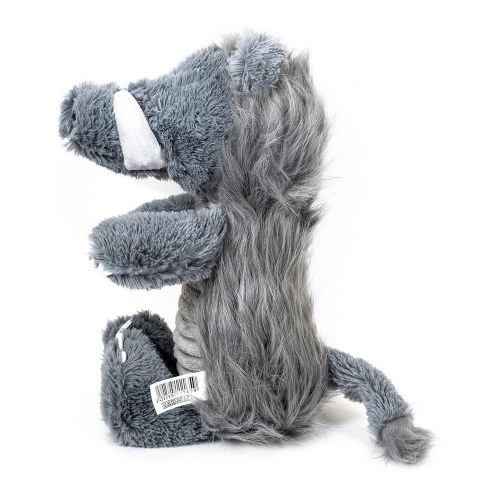Hundelegetøj plysbamse Gloria - grå monster, med lyd, 20 × 35 cm