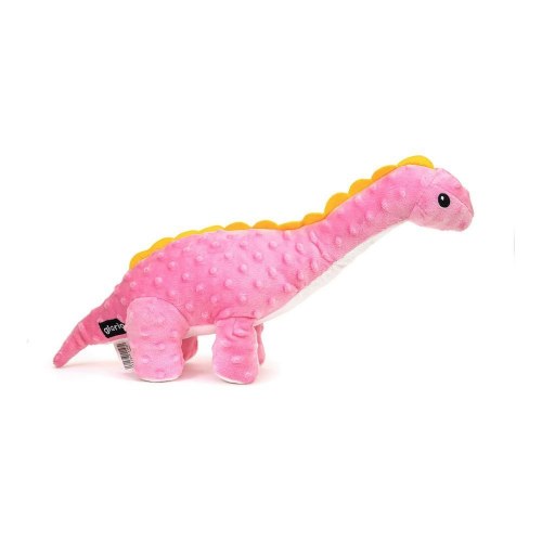 Gloria Orhy plysbamse til hund - Pink Dinosaur, med lyd (10 × 45 × 20 cm)