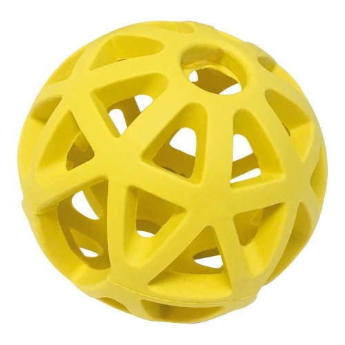 Gloria hundelegetøj - bold med rist, 7 cm (assorterede farver)