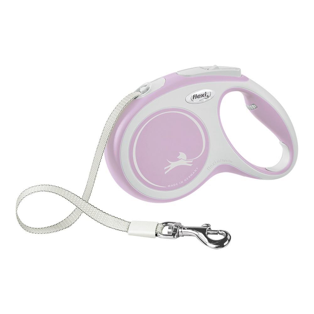 Flexi New Comfort S Tape Leash 5m 15kg Pink