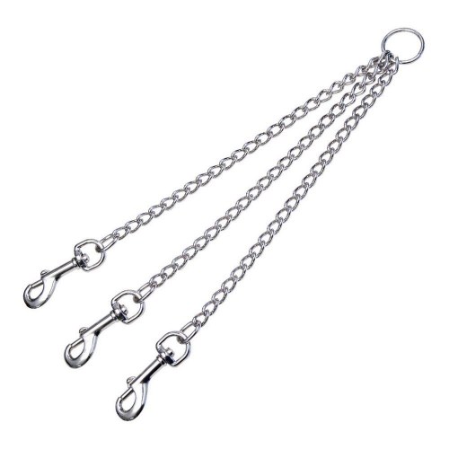 Gloria splitter til hundesnor - 3-vejs, stål 3 mm x 38 cm