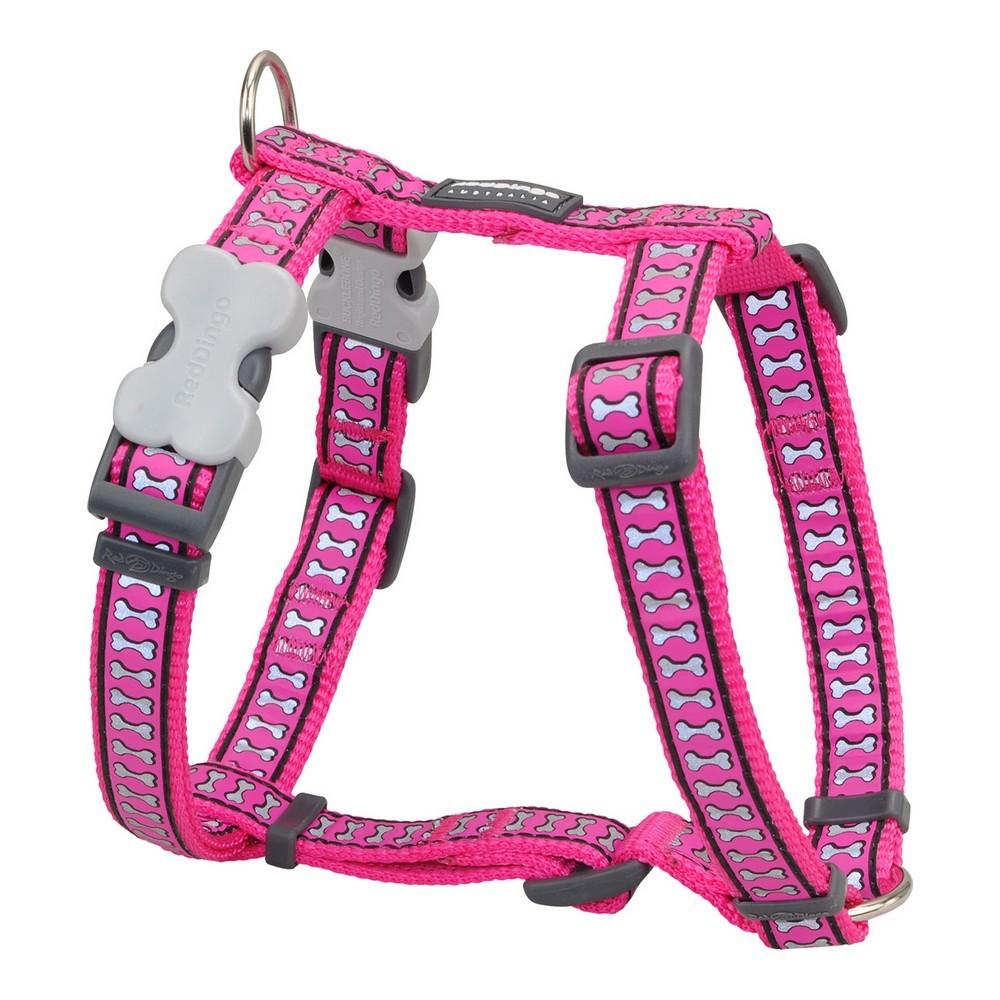 Red Dingo Hundesele Ben - reflekterende, 46-76 cm, fuchsia