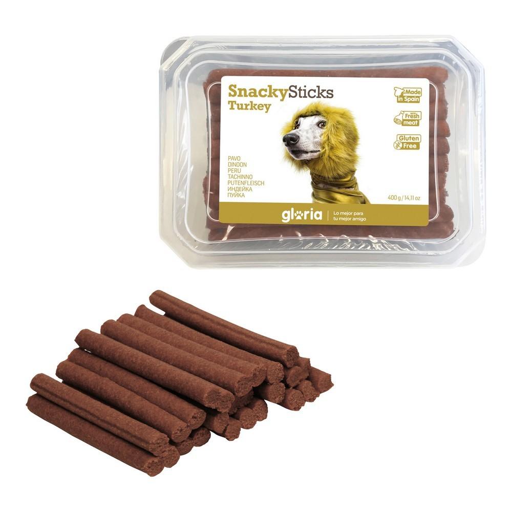 Se Hundesnack Gloria Snackys Sticks Kylling Kalkun Små stænger (350 g) hos Boligcenter.dk